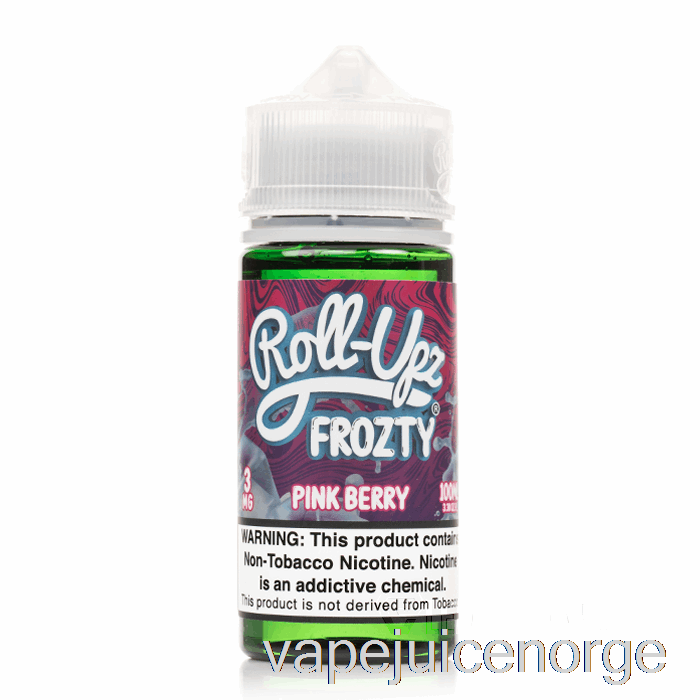 Vape Juice Rosa Bær Is - Juice Roll-upz - 100ml 0mg